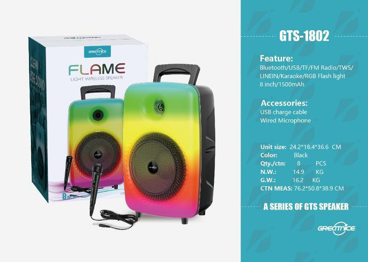 اسپیکر بلوتوثی مدل GTS 1802