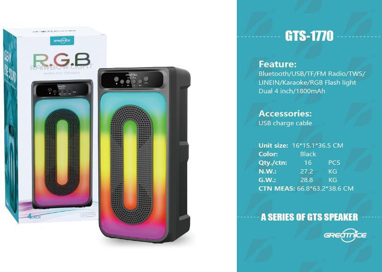 اسپیکر قابل حمل GTS 1770