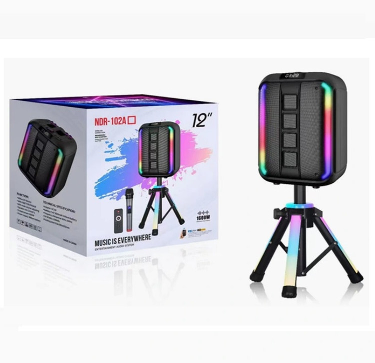 اسپیکر شارژی مدل NDR 102A بهمراه پایه