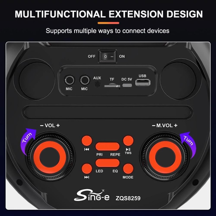 اسپیکر بلوتوثی ZQS 8260