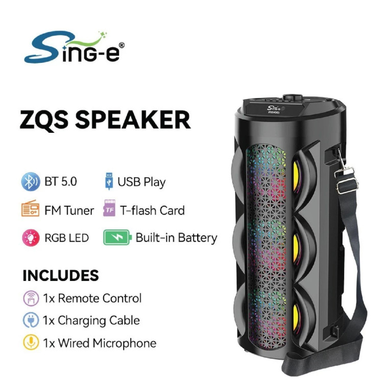 اسپیکر شارژی zqs 4303