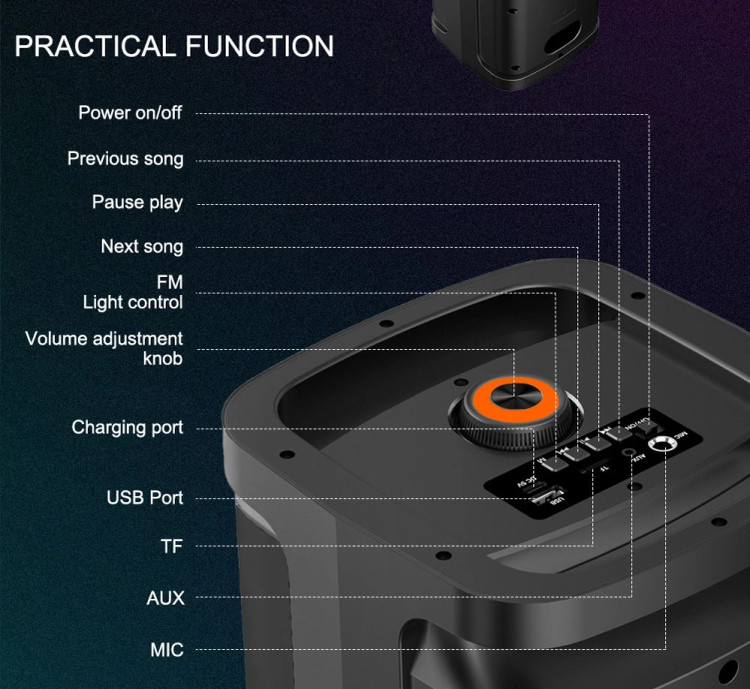 اسپیکر شارژی zqs 42106